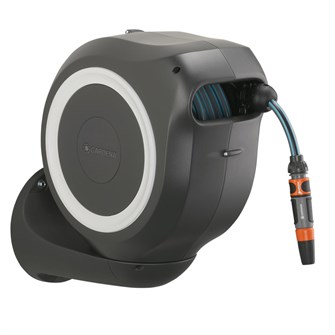 Gardena Vægslangeboks Roll-up S, hvid, 20 meter